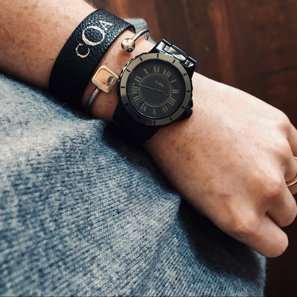 🖤A_line Marina Black Stainless Steel Watch🖤